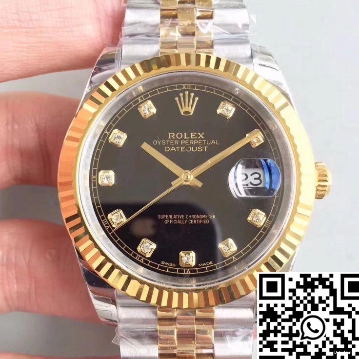 Datejust Factory EW Diamond-encrusted Black M126333-0013 II Dial Rolex 0719